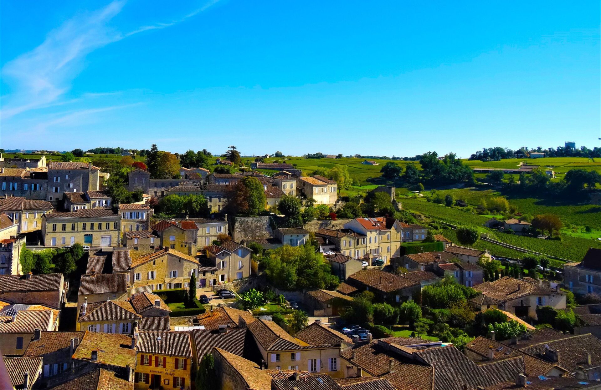 Vue globale des toits de Saint Emilion